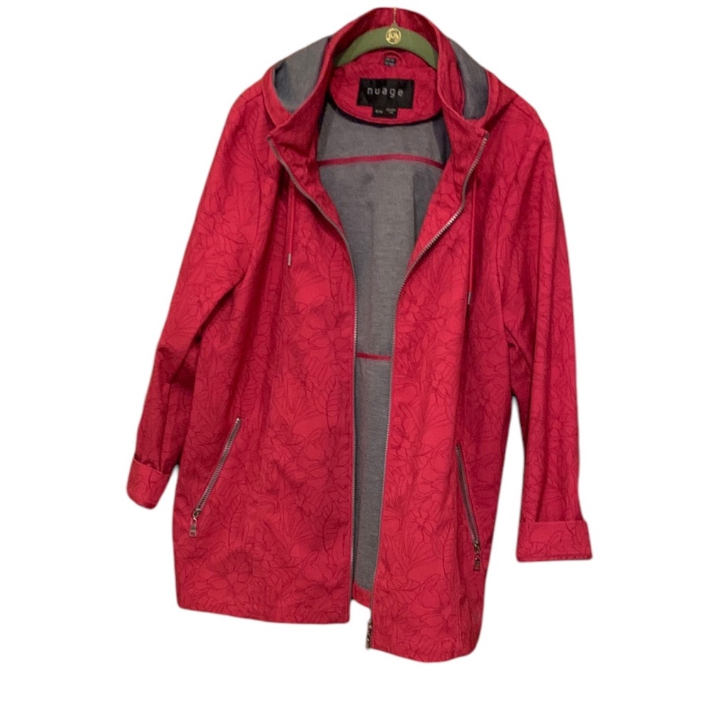 Nuage Printed Jacket with Removable Hood
